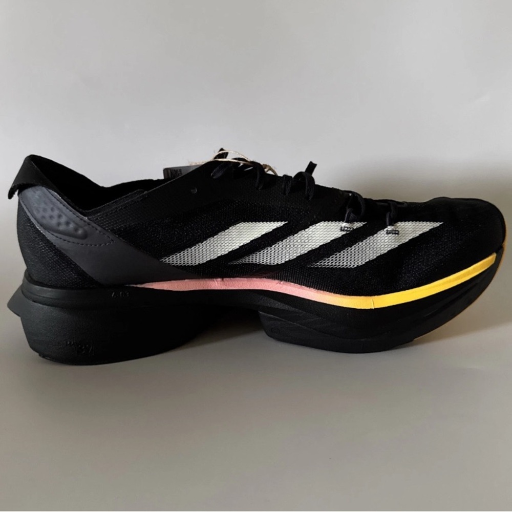 adidas Adizero Adios Pro 3 M Core Black Zero Metallic Men Running IG6439 Size 10 - Picture 6 of 9